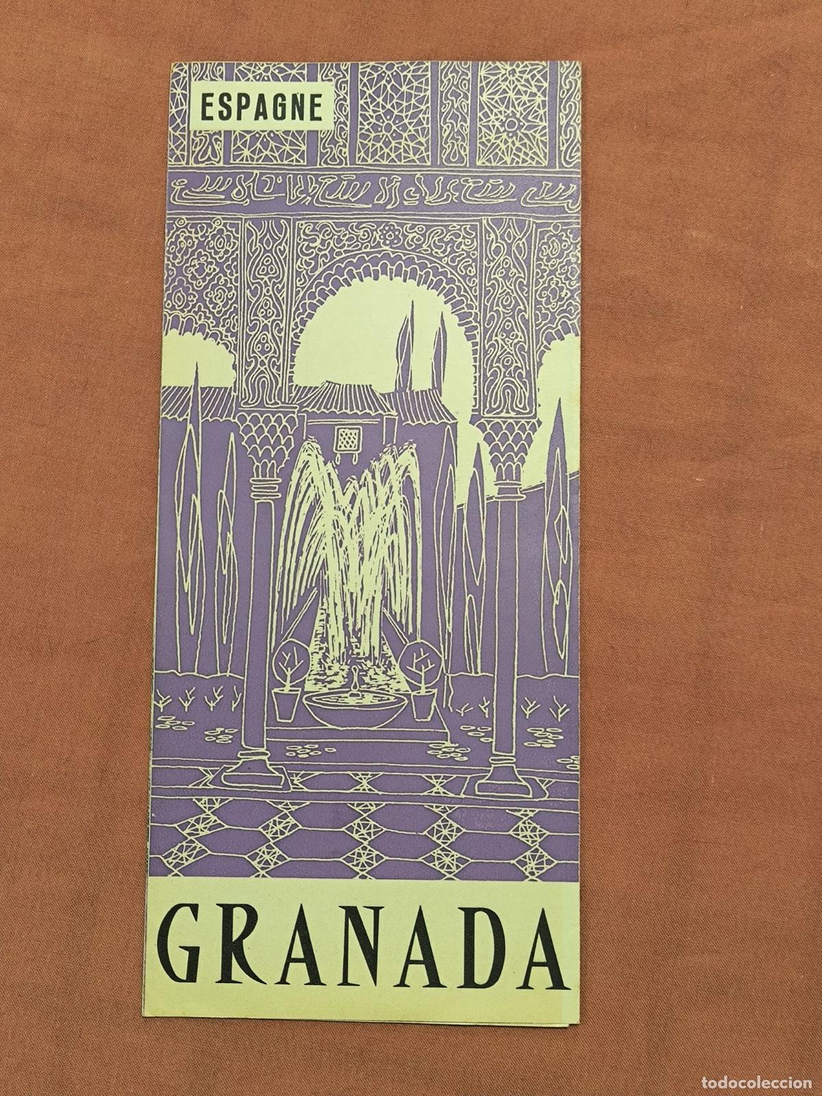 Travel Brochures: Antiguo Folleto Tur&iacute;stico Granada Espagne Coleccionismo de Papel