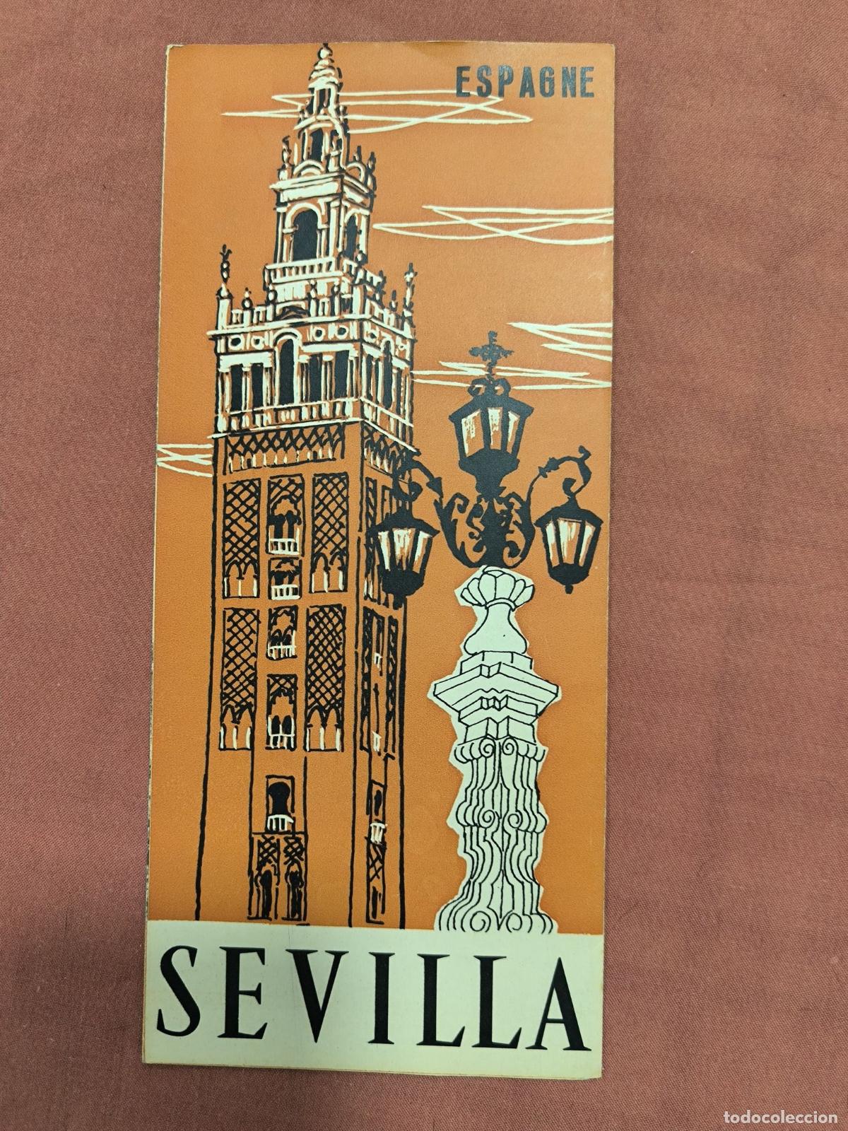 Brochures de tourisme: Antiguo Folleto Tur&iacute;stico Sevilla Espagne Coleccionismo de Papel