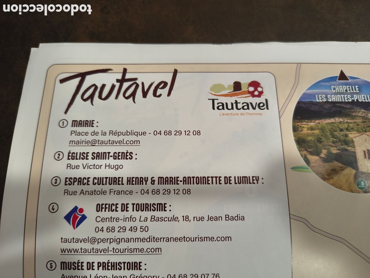 Folletos de turismo: PLANO DE TAUTAVEL (FRANCIA)
