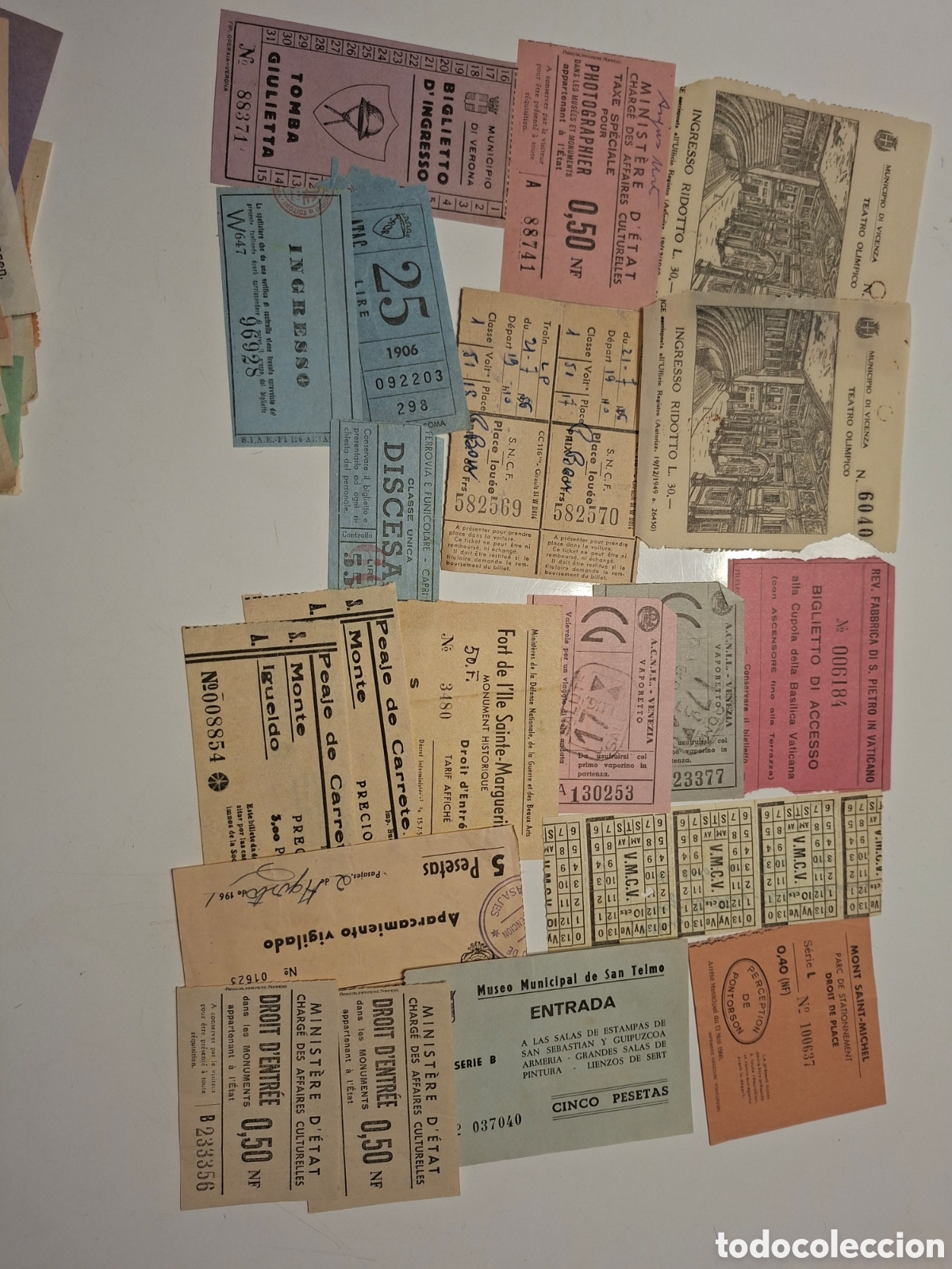 Folletos de turismo: Lote de 85 entradas de todo tipo: teatro,museos,transportes.etc..a&ntilde;os 70. CITC1