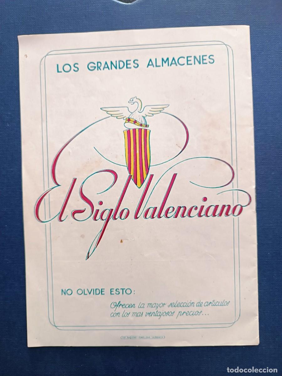 Folletos de turismo: VALENCIA LLIBRET FALLA DEL COMER&Ccedil; PLA&Ccedil;A DEL MERCAT DE 1955. - Foto 4