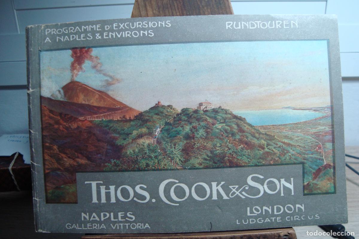 Folletos de turismo: THOS THOMAS COOK & SON. PROGRAMME EXCURSIONS NAPLES NAPOLES ITALIA. LONDON LUDGATE CIRCUS