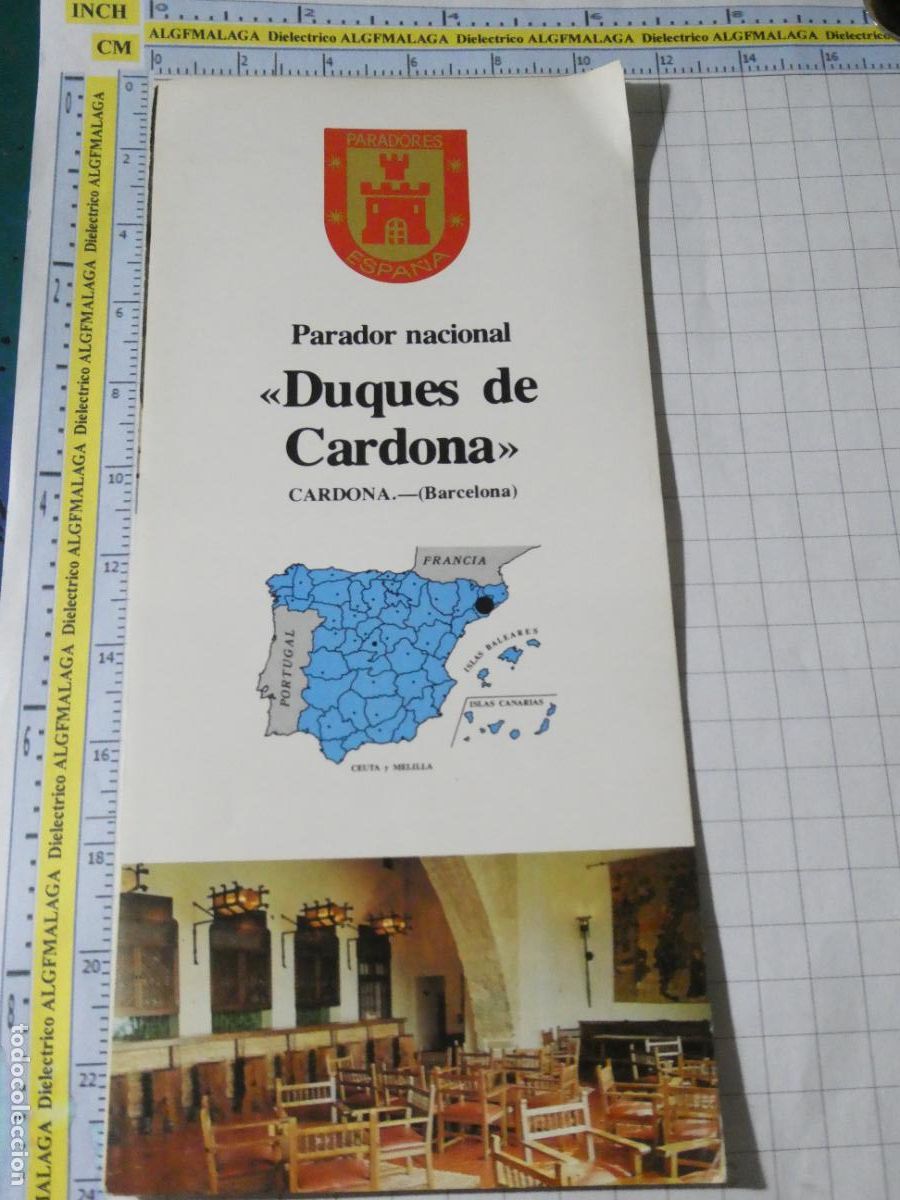 Folhetos de turismo: FOLLETO DOCUMENTO TURISMO. PARADORES ESPA&Ntilde;A. PARADOR DUQUES DE CARDONA BARCELONA. 14