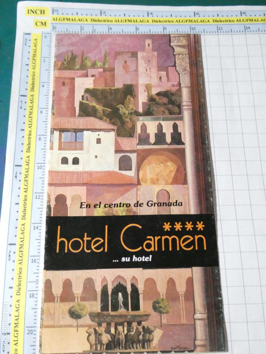 Folhetos de turismo: FOLLETO DOCUMENTO TURISMO. HOTEL CARMEN DE GRANADA. 18