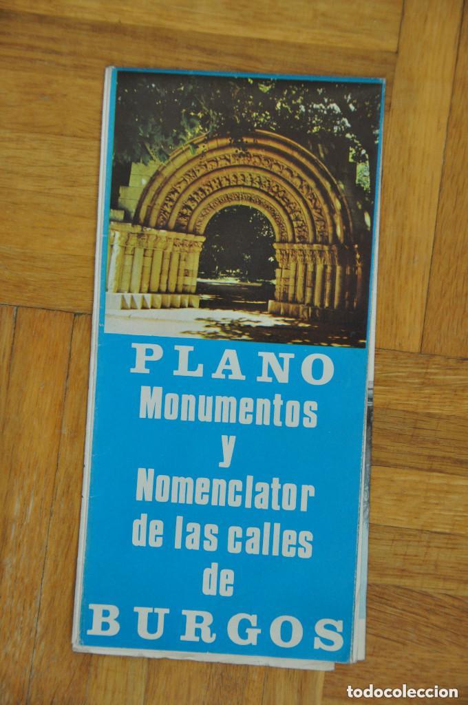 Folletos de turismo: PLANO DE LA CIUDAD DE BURGOS - EDITORIAL ALDECOA 1969