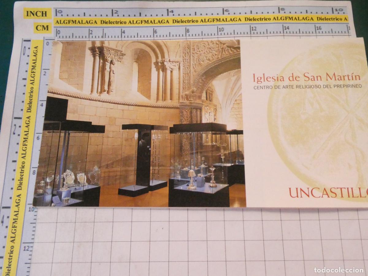 Folletos de turismo: FOLLETO TURISMO IGLESIA DE SAN MART&Iacute;N UNCASTILLO ZARAGOZA. PARADORES