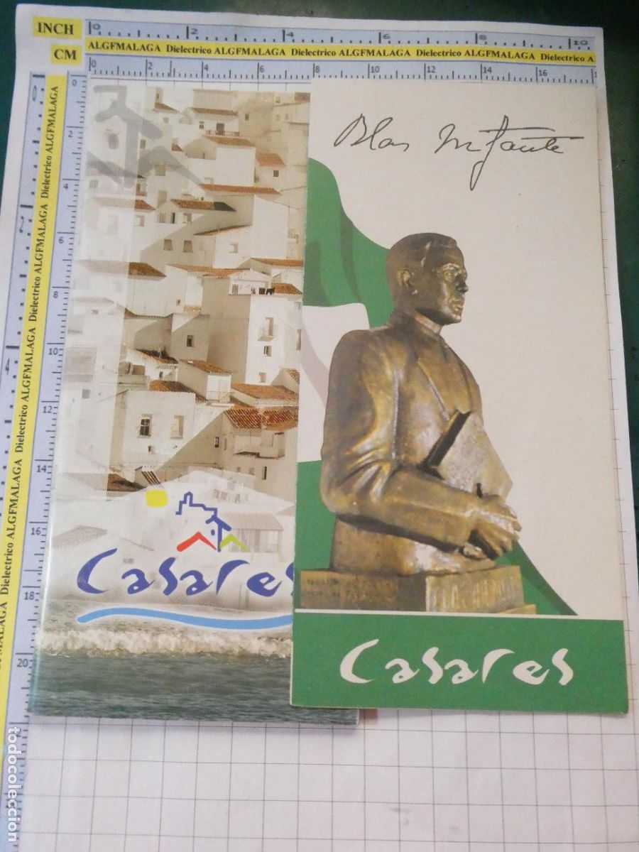 Folletos de turismo: FOLLETO TURISMO CASARES + BLAS INFANTE. M&Aacute;LAGA 80GR