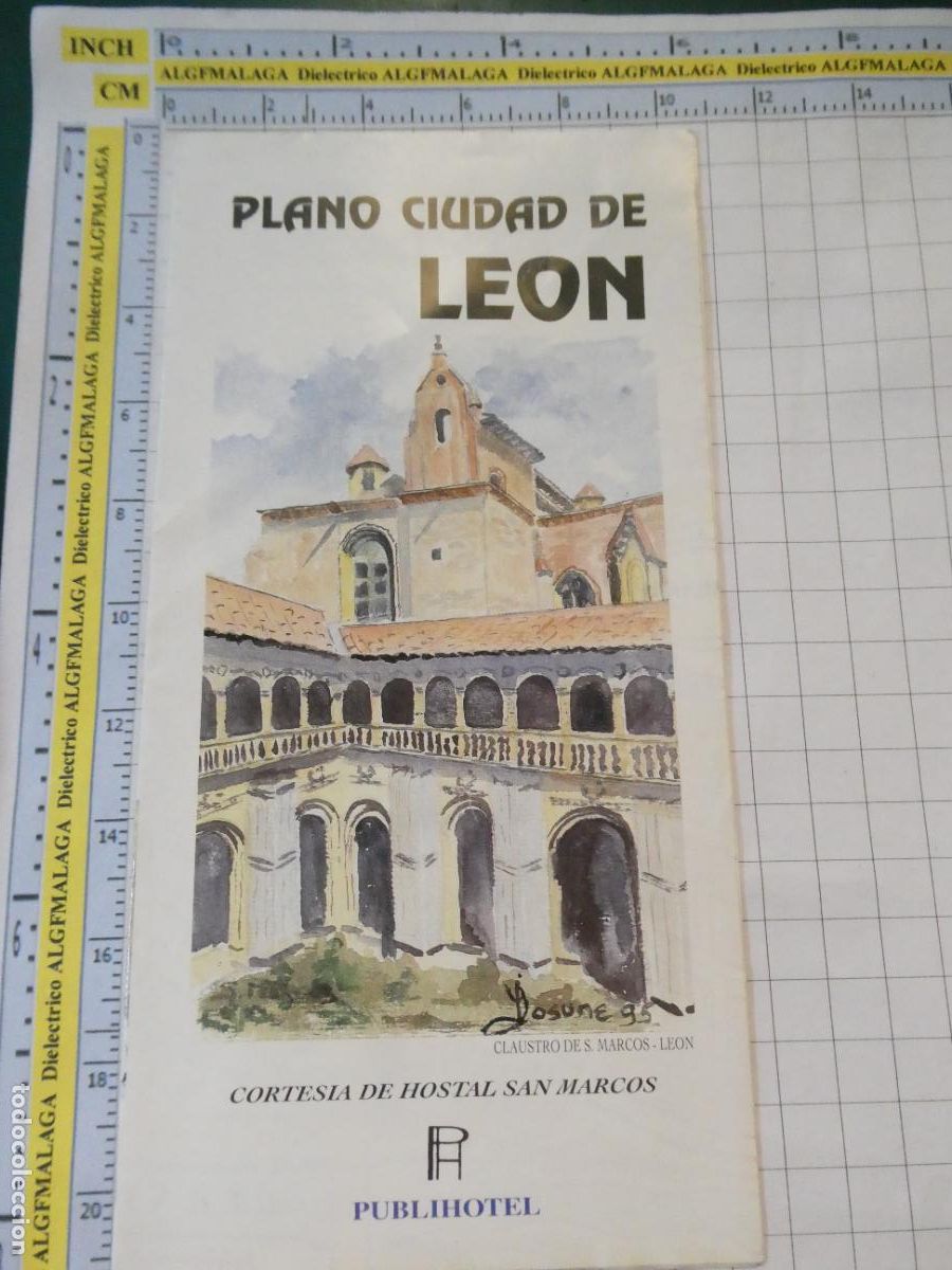 Folletos de turismo: FOLLETO DOCUMENTO TURISMO. PLANO CIUDAD DE LE&Oacute;N