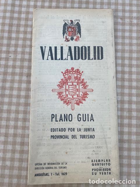 Folletos de turismo: Valladolid. Plano Guia. 1949. Desplegable 64 x 44 cm. Junta Provincial de Turismo