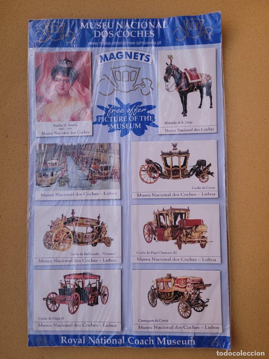 Folletos de turismo: Imanes. Magnets. Museo Nacional de los Coches de Portugal