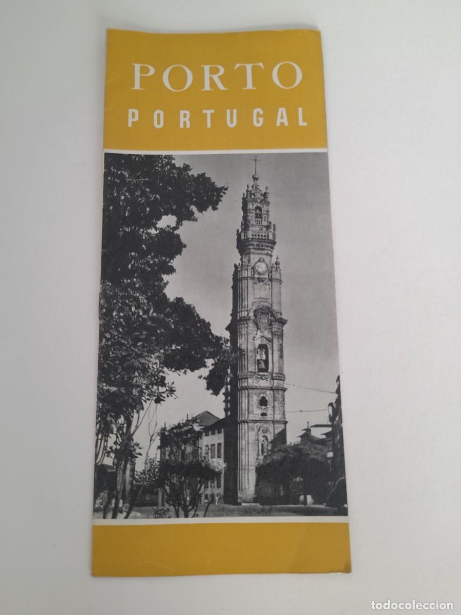 Folletos de turismo: Folleto turistico porto portugal, en italiano, 10x23cm aprox, 12 p&aacute;ginas aprox, a&ntilde;os 60 aprox