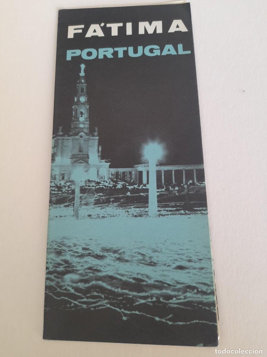 Folletos de turismo: Folleto turistico desplegable fatima portugal, en italiano, 10x23cm aprox, a&ntilde;os 60 aprox