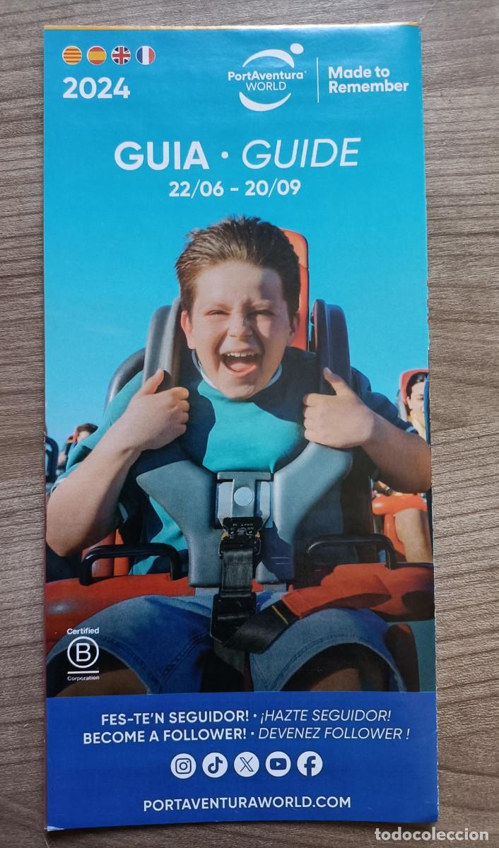 Folletos de turismo: Folleto guia parque tematico Port Aventura 2024