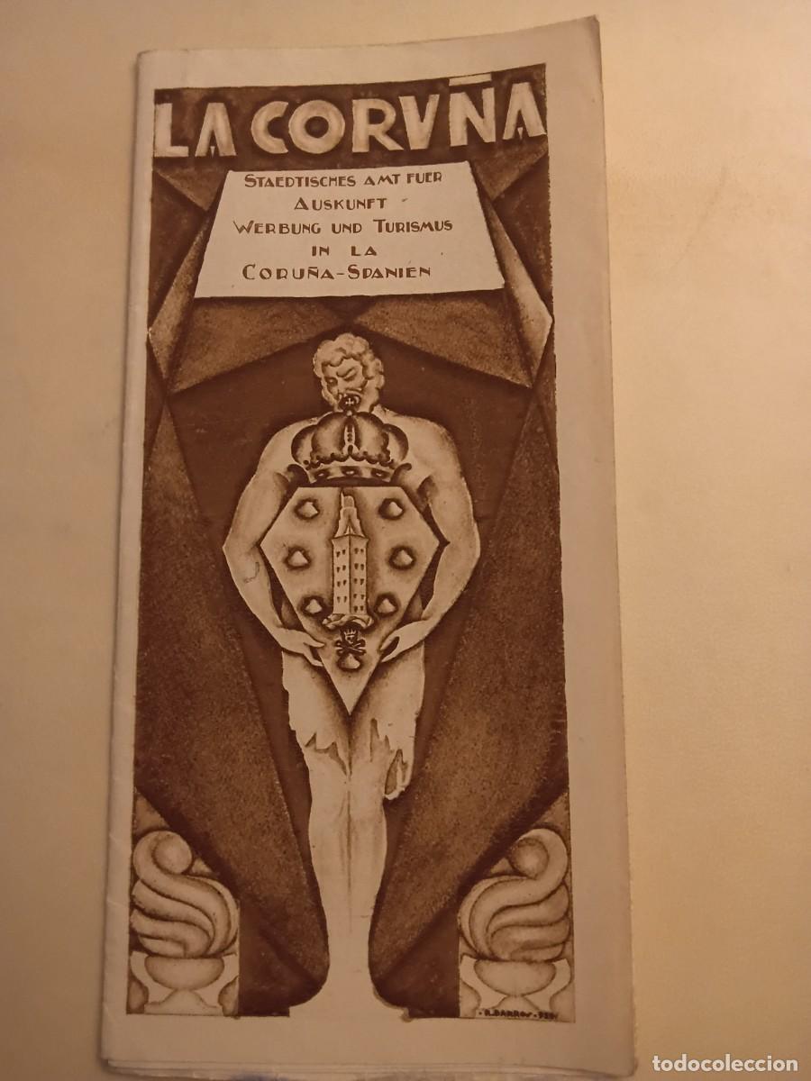 Folletos de turismo: Folleto desplegable La Coru&ntilde;a, 1929