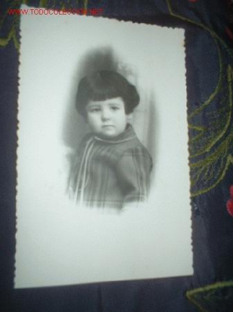 Fotografia antiga: ANTIGUA FOTOGRAFIA POSTAL RETRATO NI&Ntilde;A. A&Ntilde;O 1910/20.