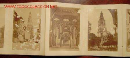 Fotografia antiga: CORDOBA: 8 albuminas en &aacute;lbum acorde&oacute;n.