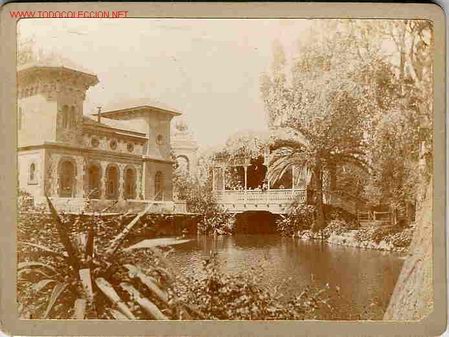 Alte Fotografie: F28   PARQUE , CAFE DEL LAGO