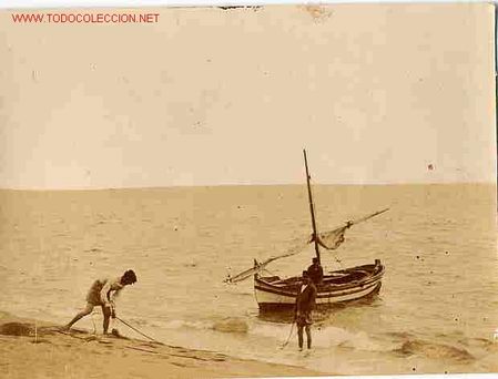 Alte Fotografie: F174  PLAYA DE MASNOU