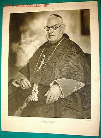 Antique Photography: Foto de 27,5 x 37 cm del Cardenal Gom&agrave;, fotos Jal&oacute;n &Aacute;ngel