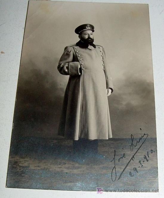 Fotografia antica: ANTIGUA FOTO POSTAL  ORIGINAL DE OFICIAL ESPA&Ntilde;OL ARMA DE INGENIEROS - 1910 -