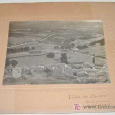 Fotografía antigua: ANTIGUA FOTOGRAFIA DE LA VILLA DE DURON (GUADALAJARA) VISTA GENERAL AGOSTO DE 1915 - MIDE 17 X 12 CM. Lote 27613941