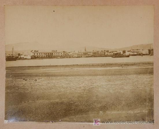 Antique Photography: VISTA GENERAL DE SUEZ.  Fotograf&iacute;a de ARNOUX.
