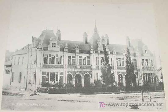 Fotografia antica: 2 OLD PHOTO - PRETORIA - THE CLUB - GOVERNMENT BUILDING - CITY OF SOUTH AFRICA - EN LA MISMA CARTULI