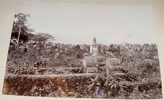 Fotografia antica: OLD PHOTO ALBUMEN Zanzibar - es un archipi&eacute;lago formado por numerosas islas. La mayoria son peque&ntilde;as