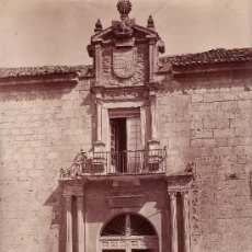 Fotografía antigua: VALLADOLID, LA CASA DEL SOL, PALACIO DEL CONDE DE GONDOMAR. 1875 APROX.. Lote 11785482