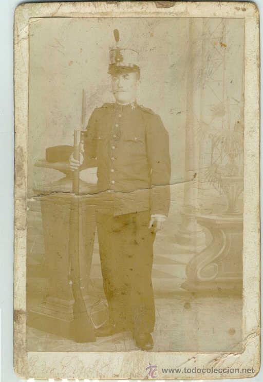 Fotografia antica: (FM-600)FOTOGRAFIA MILITAR SIGLO XIX (8 X 12,5 CM.)