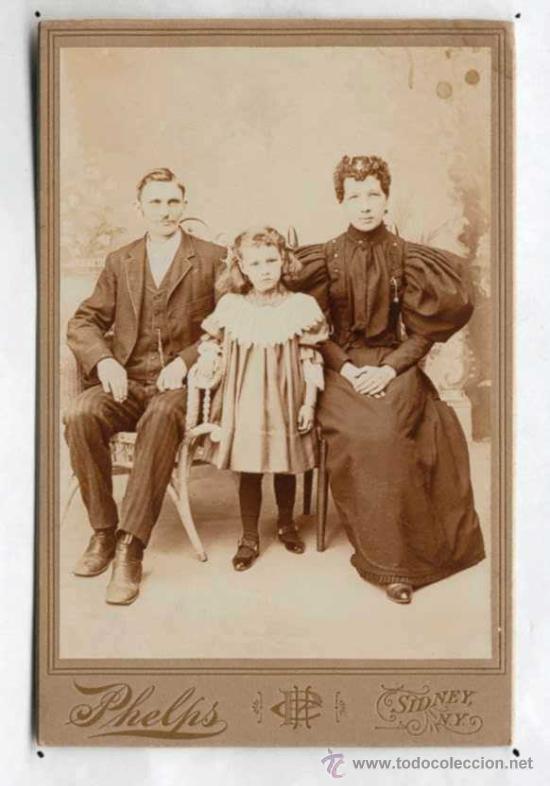 Fotograf&iacute;a antigua: RETRATO #2, EN CABINET CARD, CA 1900