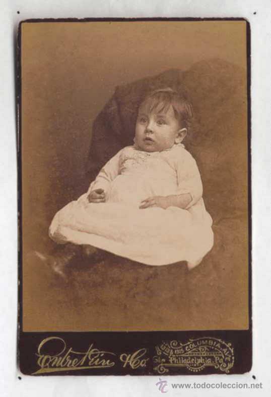 Fotograf&iacute;a antigua: RETRATO # 5, EN CABINET CARD, CA 1900