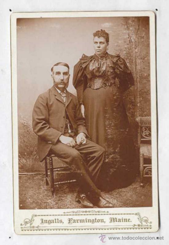 Fotograf&iacute;a antigua: RETRATO # 8, EN CABINET CARD, CA 1900