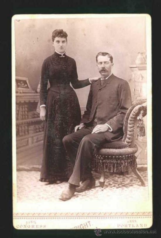 Fotograf&iacute;a antigua: RETRATO # 12, EN CABINET CARD, CA 1900