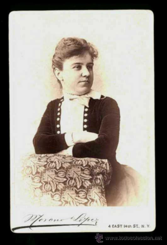 Fotograf&iacute;a antigua: RETRATO # 13, EN CABINET CARD, CA 1900