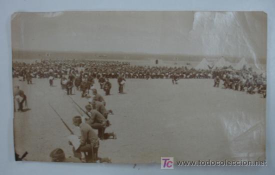 Antique Photography: FOTOGRAF&Iacute;A ALB&Uacute;MINA. MILITARES EN AFRICA. 23 X 13 CM.