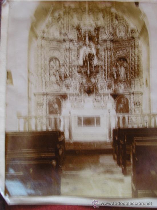 Antique Photography: fotografia albumina tagamanent interior de la iglesia principios de siglo