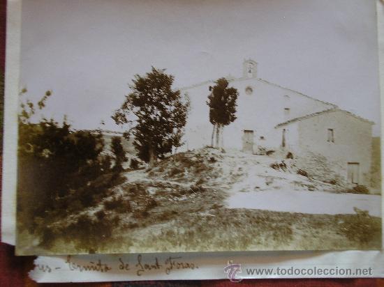 Fotografia antica: FOTOGRAFIA TOUS ERMITA DE SANT FORAS PRINCIPIOS DE SIGLO
