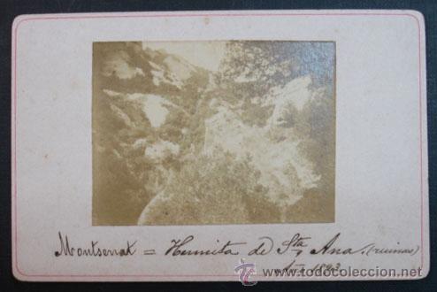 Antique Photography: MONTSERRAT. ERMITA DE SANTA ANA (RUINAS). A&Ntilde;O 1893.