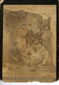 Fotografia antica: FOTOGRAFIA ANTIGUA. ALBUMINA.  RETRATO DE GRUPO