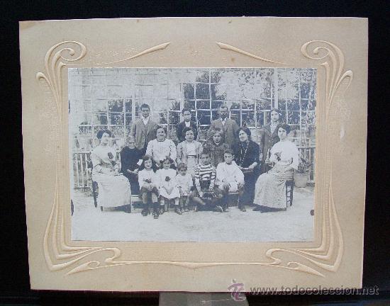 Photographie ancienne: Foto familiar 3 generaciones. 24,5x19,5.