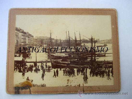 Antique Photography: Puerto de Marsella. Francia. Actividad portuaria. Fecha aproximada 1900-1910.