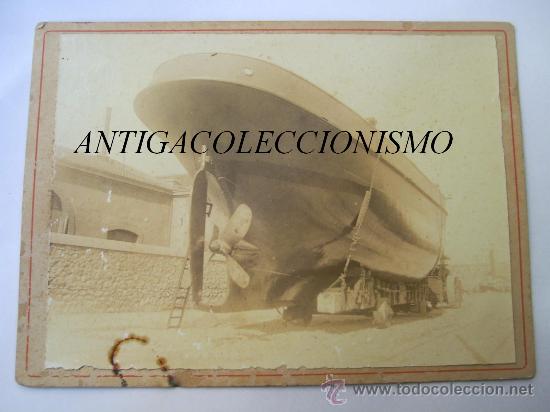 Antique Photography: Barco  Franc&eacute;s. En construcci&oacute;n. Astilleros de Marsella. Francia. 1905/1910.