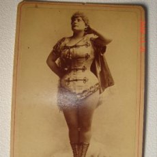 Fotografía antigua: FOTOGRAFÍA FAMOSA ACTRIZ AGNES EVANS. 1895 NEW YORK. Lote 34226775