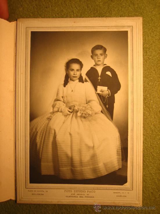 Antique Photography: PRIMERA COMUNION. FOTO-ESTUDIO PACO DE VILAFRANCA DEL PANADES 1952
