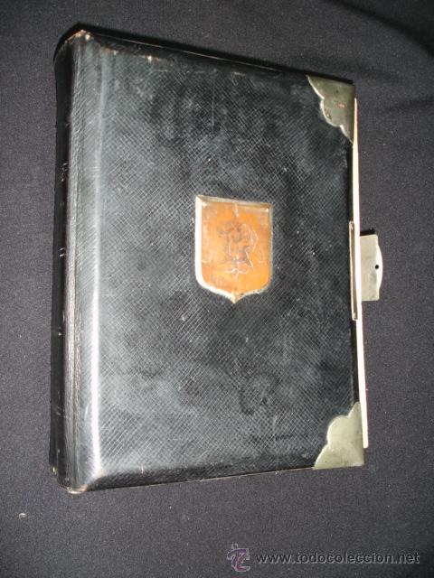 Fotograf&iacute;a antigua: ANTIGUO ALBUM DE FOTOGRAFIAS DE PIEL CON CIERRE MET&Agrave;LICO. , SIN FOTOS - tdk365
