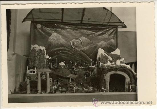 Fotografia antica: POSTAL FOTOGRAFICA ORIGINAL DEL PRIMER  BELEN QUE SE HIZO EN  HOSPITAL PROVINCIA DE CASTELLON
