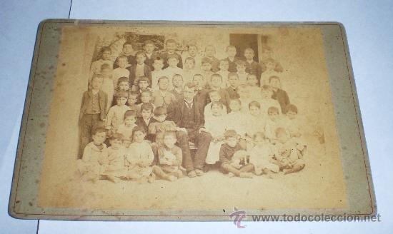 Fotografia antiga: Antigua Fotografia de Albumina, S.XIX (Colegio de Sevilla) (17 cm x 11 cm)