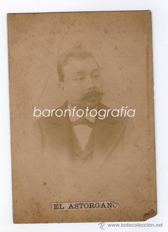 Antique Photography: El Astorgano. Muy desvanecida, 9x13 cm. 1890's.