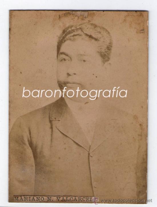 Fotografia antiga: Mariano Nicol&aacute;s Valc&aacute;rcel (Per&uacute; 1850-1920) Abogado y pol&iacute;tico peruano. 8x12 cm.